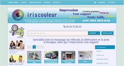 Desktop Screenshot of iriscouleur.com