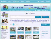 Tablet Screenshot of iriscouleur.com